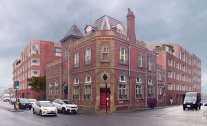 Visualisation of the proposed Jewellery Quarter development in Birmingham. Taken from Design and Access Statement prepared by BPN Architects on behalf of Hanehouse