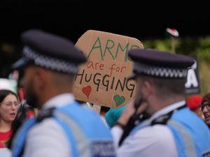 Supporting image for story: Thousands gather for pro-Palestine march to mark two years since Gaza war