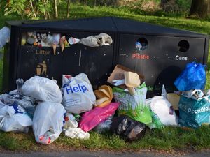 Supporting image for story: Bags of rubbish dumped on Bridgnorth riverside