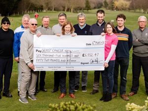 Supporting image for story: Generous golfers raise more than £6k for breast cancer patients