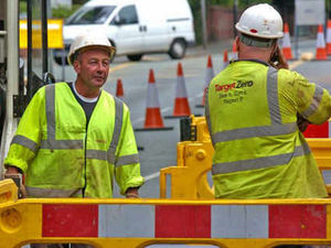 Supporting image for story: Water pipes damaged by roadworks