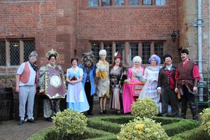 The cast of Beauty and the Beast in costume
