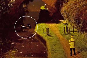 The car came to rest upside down in the canal and Mr Strong died later