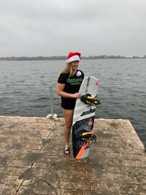 Laura Middleton did a waterski for the Dystonia Society
