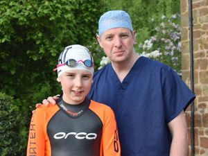 Supporting image for story: Shropshire surgeon’s son takes on triathlon challenge to raise funds for Covid-19 vaccine group