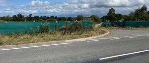 The site just off the main road in Crew Green where 30 affordable homes will be built. By Elgan Hearn LDRS