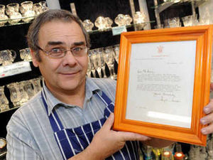 Supporting image for story: Ian begins planning a great glass gift for the royal wedding