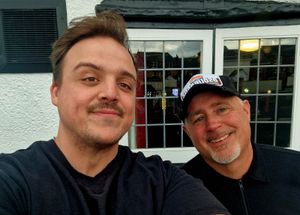 Russ and I 'spoke' to two 'spirits' on the day, not bad.