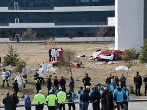 Supporting image for story: Four killed as helicopter ambulance crashes on take-off in Turkey