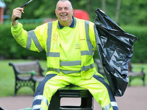 Supporting image for story: Grimefighter Lew is a big hit on facebook