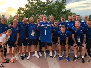 Supporting image for story: Jon Dadi Bodvarsson and Iceland pay tribute to Wolves goalkeeper Carl Ikeme from World Cup