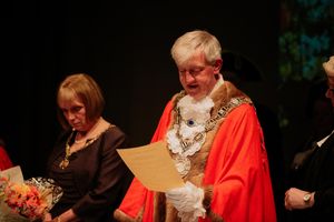 The new Mayor of Shrewsbury Phil Gillam., with his wife Carol, the new Mayoress 