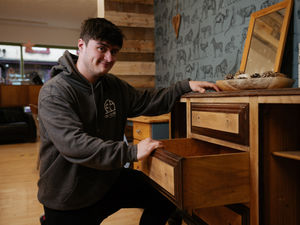 Supporting image for story: The Oswestry shop run by a 22-year-old who transforms old furniture for new lease of life