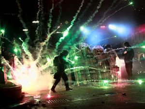 A demonstration in Tblisi