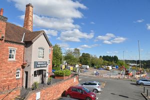 Roadworks ahead of trams arriving at Merry Hill
