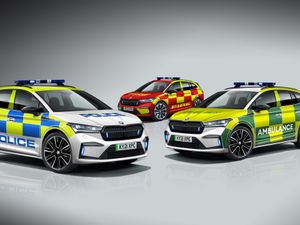 Supporting image for story: Electric Skoda Enyaq to be available to blue-light fleets