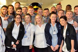 Walsall FC visiting Walsall Manor Hospital