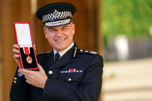 Sir David Thompson was made a Knight Bachelor by the then Prince of Wales at a ceremony last year