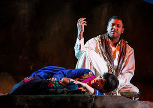 Pal Aron (Rasheed) Sujaya Dasgupta (Laila). A Thousand Splendid Suns. Pamela Raith Photography