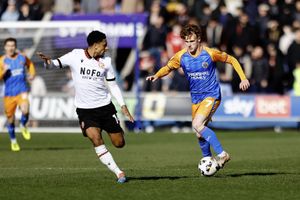 Tommy McDermott during the game between Shrewsbury Town and Walsall