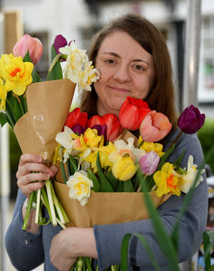 Market seller Rebecca Baugh