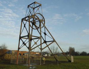 The new mining memorial in Walsall Wood, just off Coppice Road