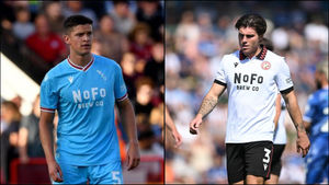 Walsall duo Harrison Burke (left) and Mason Hancock (right) are set to feature against Northampton on Wednesday. (Images: Tim Thursfield/Owen Russell)
