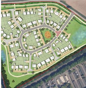 Gladman Development's proposal includes planting and landscaping, informal public open space and children's play area, 
surface water flood mitigation, vehicular access point, and associated highways improvement works. Picture: CSA