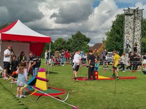 Crazy golf and climbing wall at Summerfest 2024