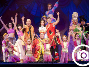 Supporting image for story: Aladdin panto fun for pupils at Telford's Oakengates Theatre