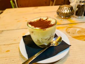 Tiramisu at Dough & Fire in Moseley, Birmingham