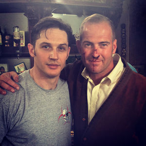 With Tom Hardy after featuring in Legend
