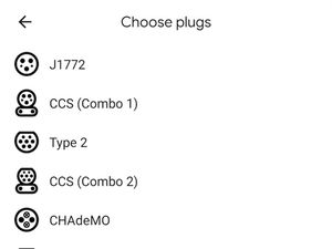 Supporting image for story: Google Maps can now search for EV chargers by plug type