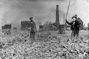The 'coke heart' of the The blast furnaces at Blists Hill. This undated photo is believed to date back to the early 1900s. Picture via museum volunteer Peter Feuilherade. 