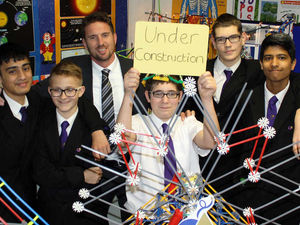 Supporting image for story: Model rollercoasters help pupils build up their knowledge