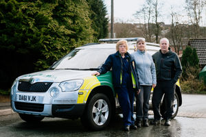 Christine Powys, left, said the volunteers needed positive news