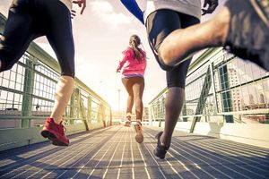 On the run – there's nothing like a supportive shout when you're taking part in a marathon