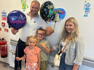 Supporting image for story: 7-year-old Reilly rings the bell after beating cancer