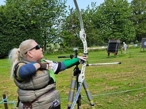 Supporting image for story: Blind archer picked to represent her country at international games