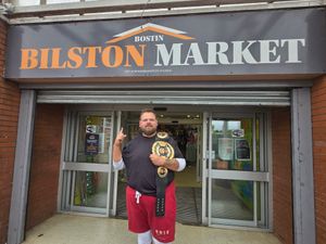 Big Sam visits Bilston Market