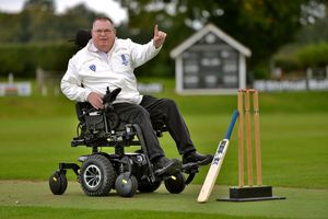 John McIntear got his new wheelchair in September last year