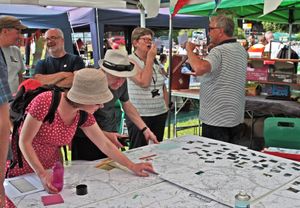 A map display on Dawley Day (pre-pandemic)
