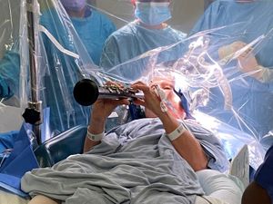 Supporting image for story: Parkinson’s patient plays clarinet during brain surgery and sees instant results