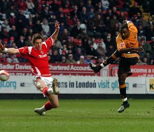 Sylvan Ebanks- Blake fires in his first goal.