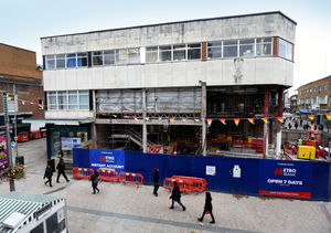 The city centre building was gutted to make way for the Metro Bank