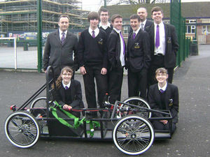 Supporting image for story: School race team gains firm support