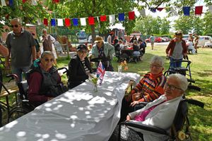 The street party was a chance for young and old to come together in celebration
