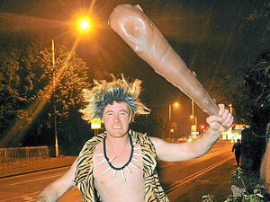 Supporting image for story: Karl the caveman's efforts see off Stourbridge thugs