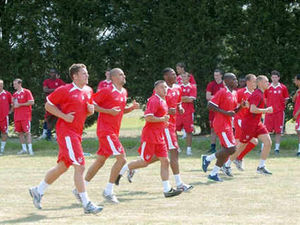 Supporting image for story: Harriers return to pre-season training
