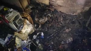 More damage to the home in Bloxwich.